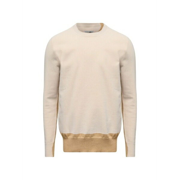 マルタンマルジェラ メンズ 編み物\u0026ティーシャツ アウター Fused knit cotton jumper Neutrals