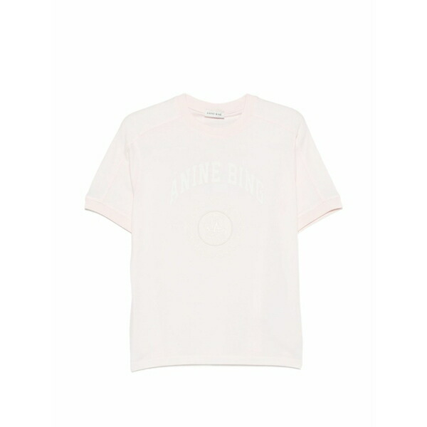 アニービン レディース ティーシャツ トップス Jaylin crew-neck short-sleeve t-shirt Pink