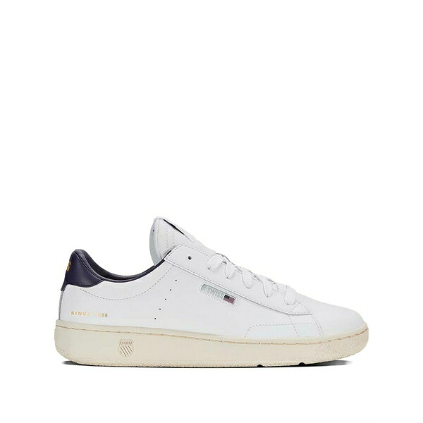 容れものイス メンズ スニーカー シューズ Leather sneakers White