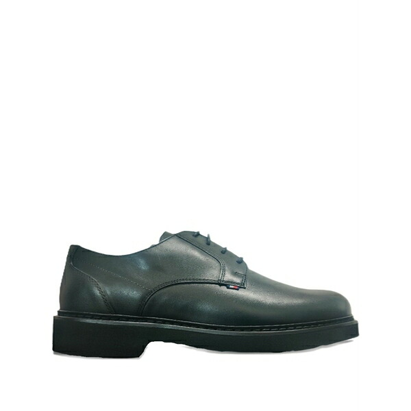 トミー ヒルフィガー メンズ ドレスシューズ シューズ Leather derby shoes Black｜asty