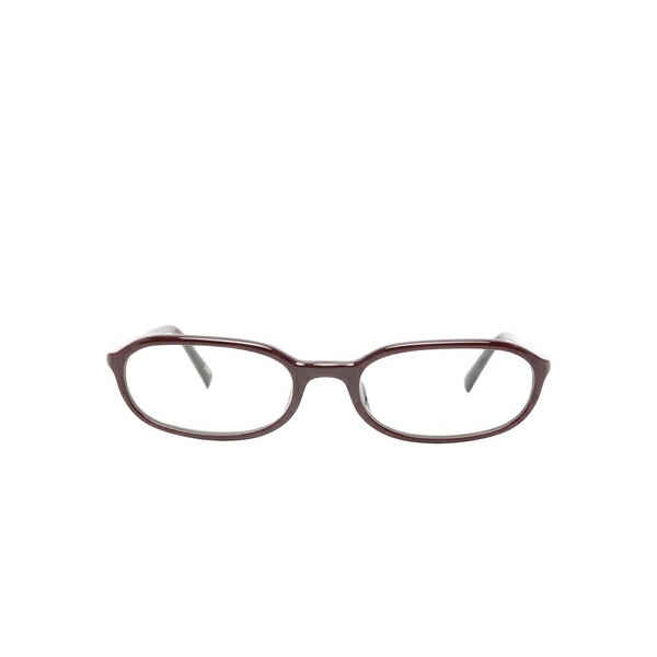 チミ メンズ サングラス・アイウェア 添え物 Edith oval-frame glasses Brown