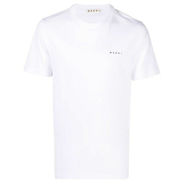 マルニ メンズ ティーシャツ トップス Logo-print t-shirt White