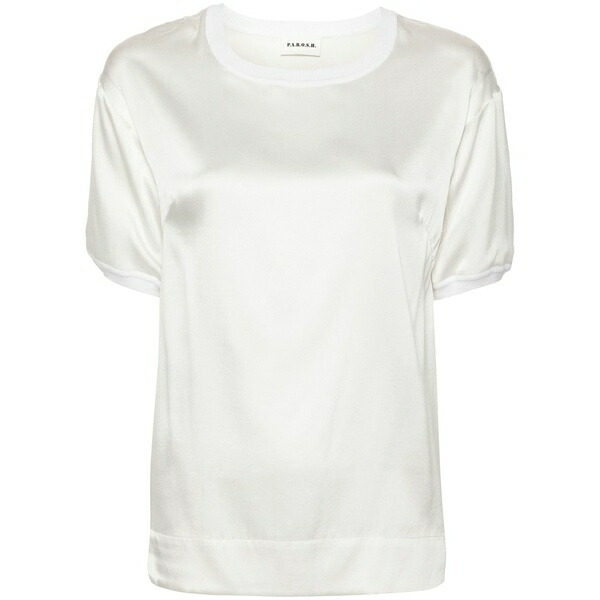 パロッシュ レディース ティーシャツ トップス Satin t-shirt Neutrals