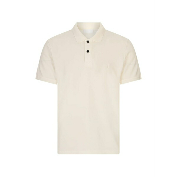 ドンダップ メンズ ポロシャツ トップス Logo-embroidered polo shirt White｜asty