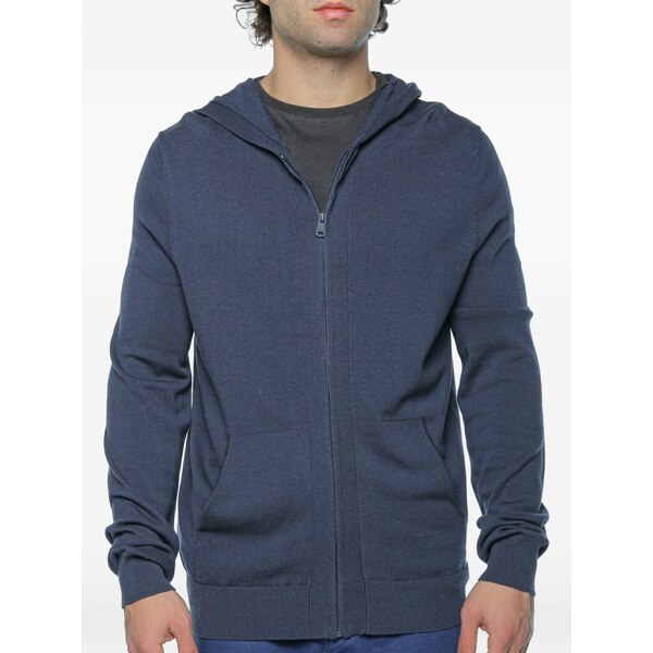 エコアルフ メンズ パーカー・スウェットシャツ アウター Kirkia zip-up hoodie Blue