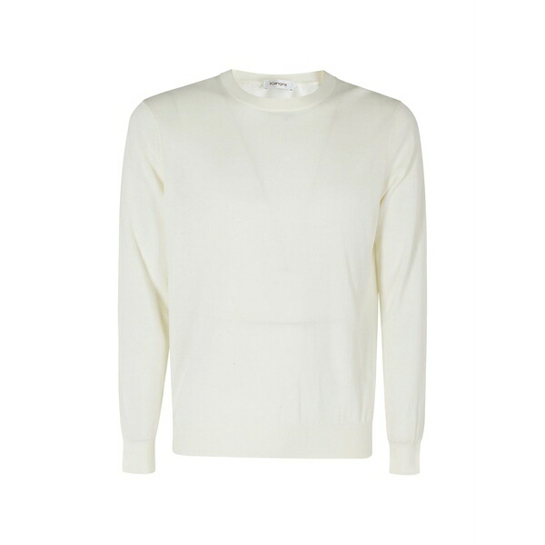 カングラ  メンズ 編み物\u0026ティーシャツ アウター Crew-neck knitted sweater Yellow