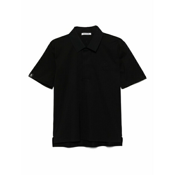 プレミアータ メンズ スポーツシャツ トップス Cotton jersey polo shirt Black