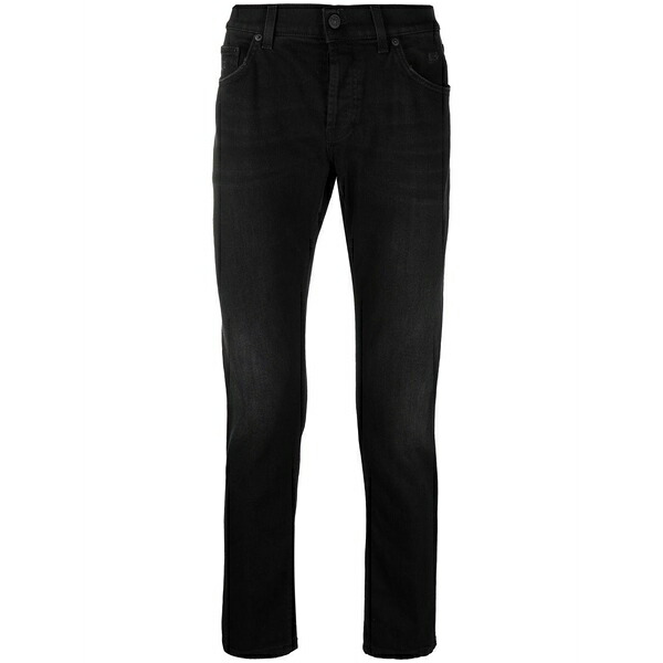 ドンダップ メンズ デニムパンツ ボトムス Slim-cut jeans Black|asty