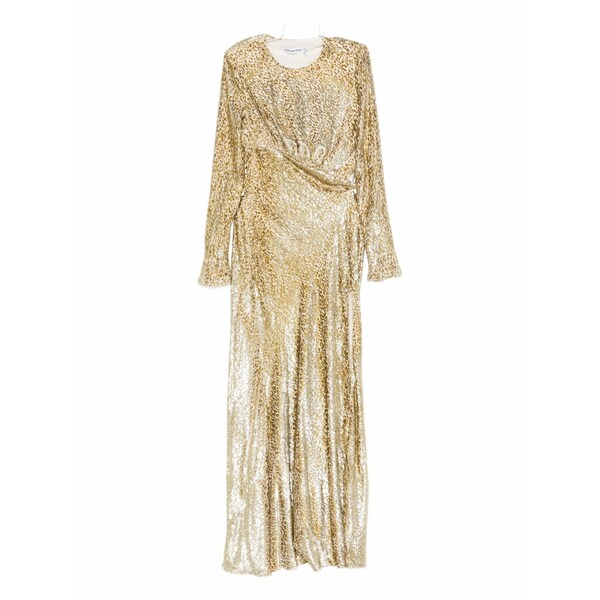 セルフ・ポートレイト レディース 衣裳 トップス Long-sleeved maxi dress Gold