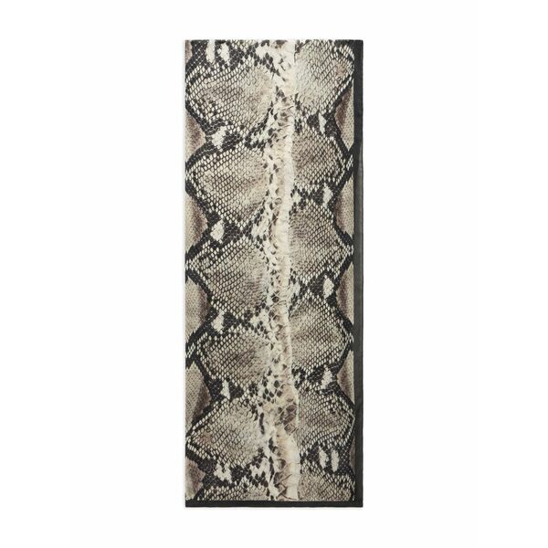 ロベルトカヴァリ レディース 消音装置・袈裟・えり巻き 佩び物 Python-print silk scarf Neutrals