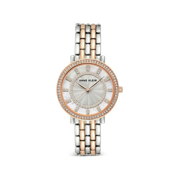 アンクライン レディース ウォッチ 佩び物 Crystal-bezel 36粍 watch Silver