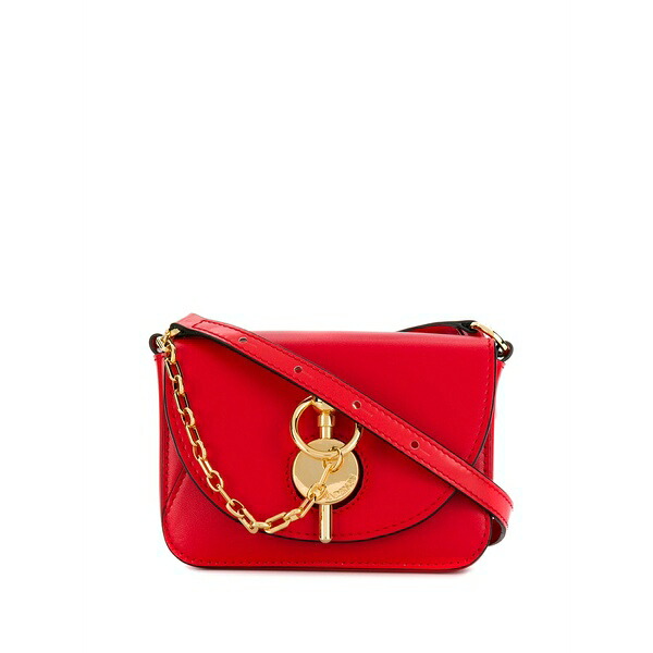 J.W.アンダーソン レディース ショルダーバッグ 御徒面子 Nano keyts bag Red