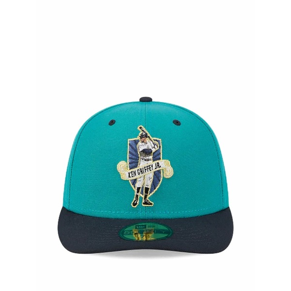 ニュー内鰓 メンズ かぶり笠 佩び物 Seattle mariners 59fifty embroidered baseball cap Green