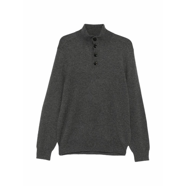 ブリオーニ メンズ 編み物\u0026ティーシャツ アウター Mock-neck sweater Grey