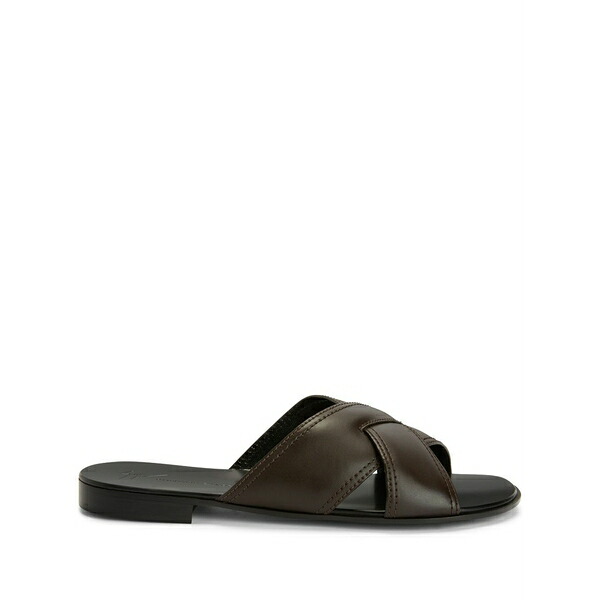 ジュゼッペザノッティ メンズ サンダル シューズ Flavio crossover-straps leather sandals Brown