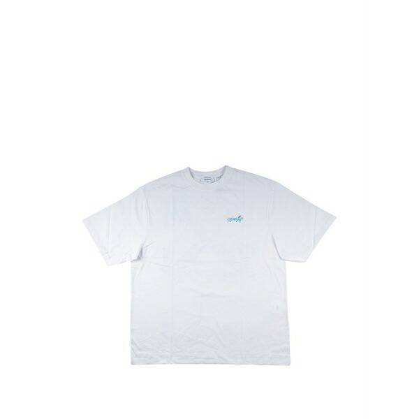 象牙色 メンズ ティーシャツ トップス Arrow paint-splatter t-shirt White