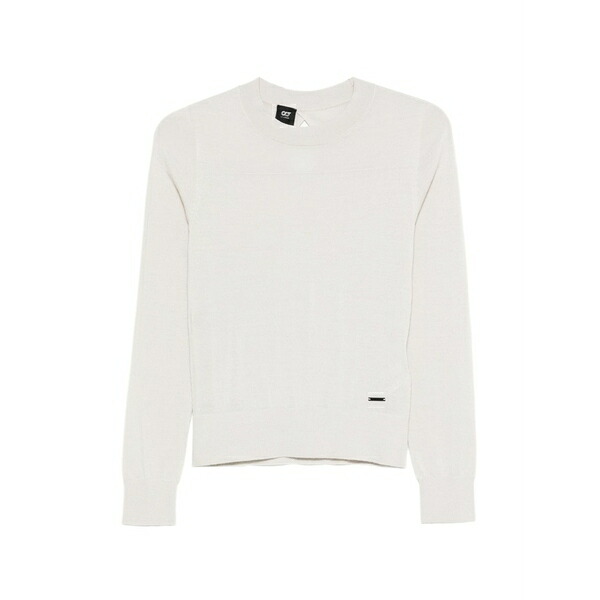 アルファタウリ レディース ティーシャツ トップス Round-neck knit top Neutrals