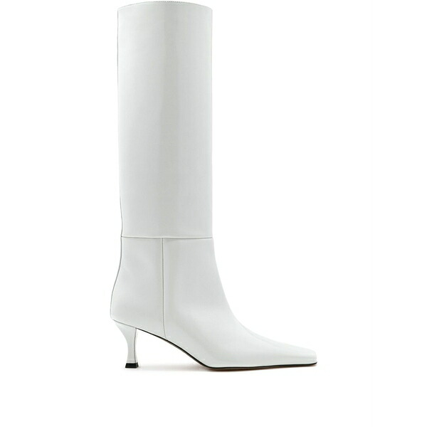プロエンザショラー レディース ブーツ シューズ Trap leather knee-high boots White