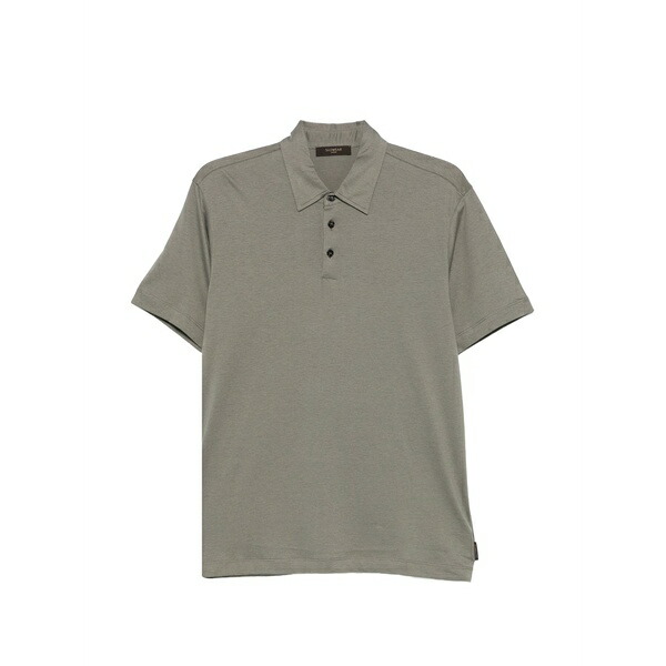 ザノーネ メンズ スポーツシャツ トップス Buttoned polo shirt Grey