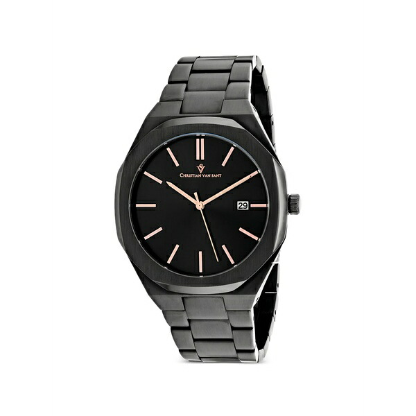 クリスチャンバンサント メンズ ウオッチ 付属品 Octavius slim 42粍 watch Black