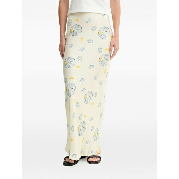 ネバーフリードレスド レディース スコート ボトムス Oyster-print skirt Neutrals