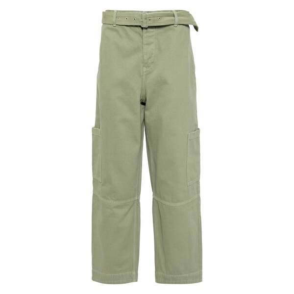 住みか 稲荷 メンズ 心地好いズボン下 ボトムス Belted utility pants Green