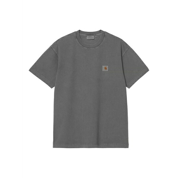 鉄道車両ハート型 メンズ ティーシャツ トップス S/s vista logo-chest t-shirt Grey