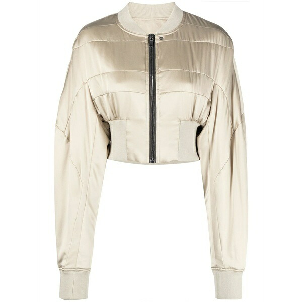 リックオウエンス レディース 上衣＆上衣 アウター Girders cropped bomber jacket Neutrals