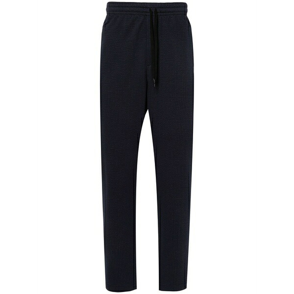 ハリスワーフロンドン メンズ 心地好いズボン下 ボトムス Cotton-blend seersucker trousers Blue
