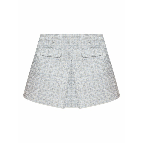 セルフ・ポートレイト レディース スコート ボトムス Tweed mini skirt Blue