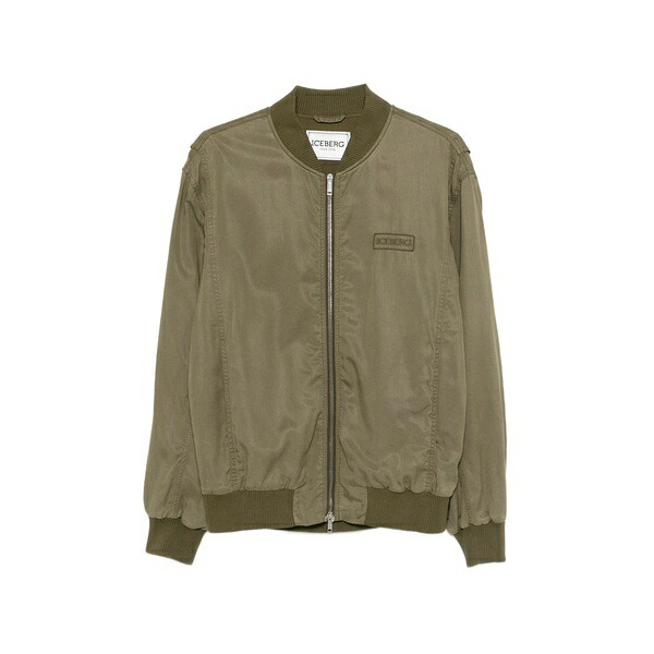 アイスバーグレタス メンズ 上衣＆上衣 アウター Logo-patch bomber jacket Green