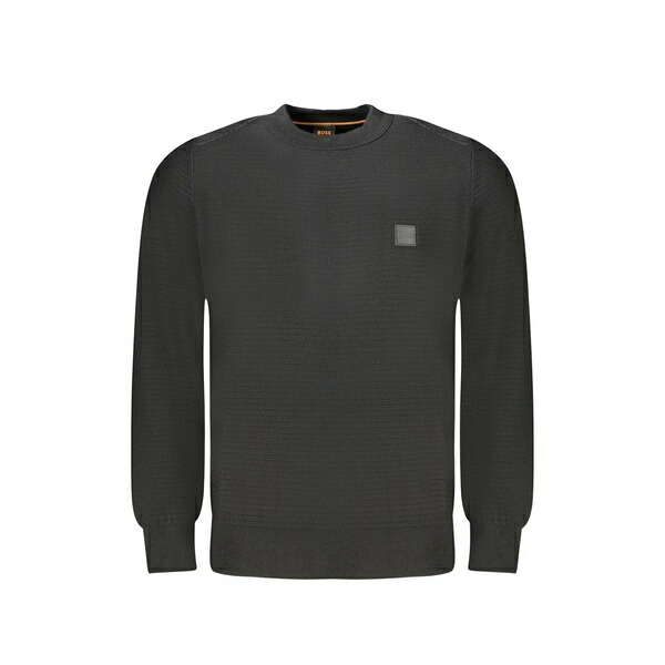 雇い主 メンズ 編み物\u0026ティーシャツ アウター Logo-patch waffle-knit sweater Grey