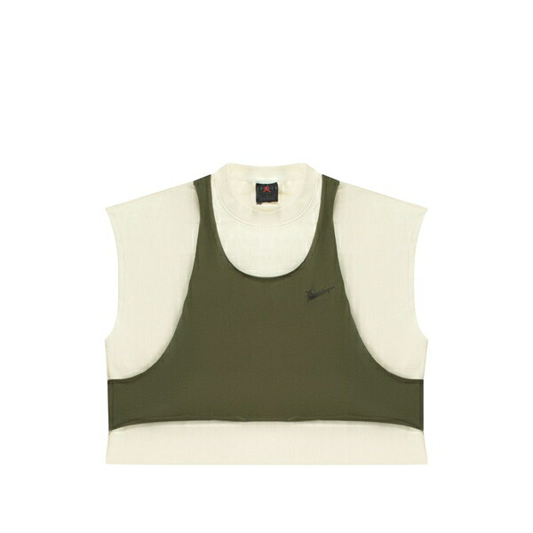 ジョーダン レディース プルオーバー トップス Teyana taylor layered t-shirt Neutrals