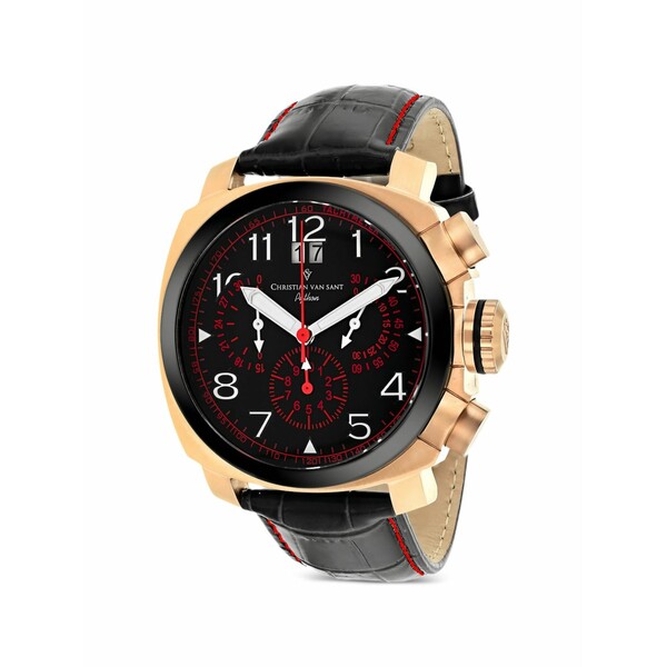 クリスチャンバンサント メンズ ウオッチ 添え物 Grand python 48粍 watch Black