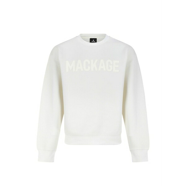 マッカージュ メンズ パーカー・スウェットシャツ アウター Logo-print sweater Neutrals