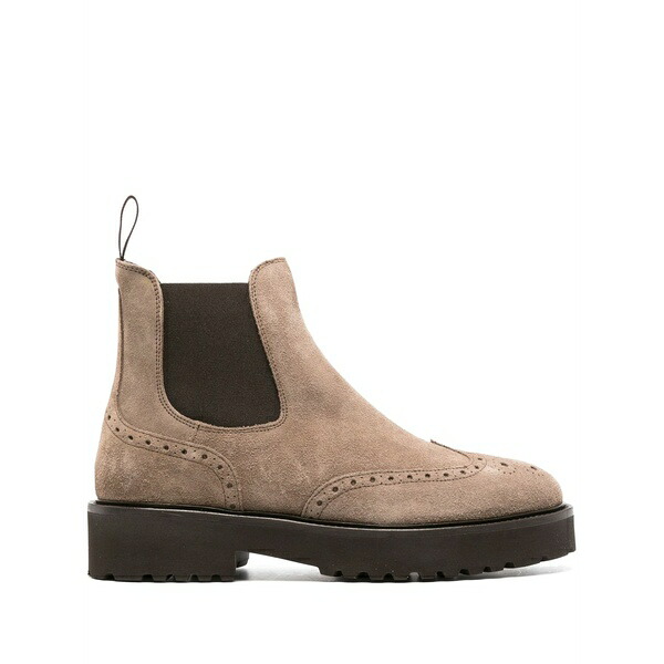 ドンカルズ レディース ブーツ シューズ Perforated slip-on suede boots Neutrals