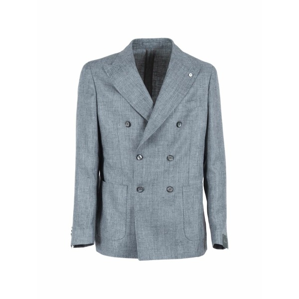 ブランド名 メンズ 上衣＆上衣 アウター Double-breasted jacket Blue