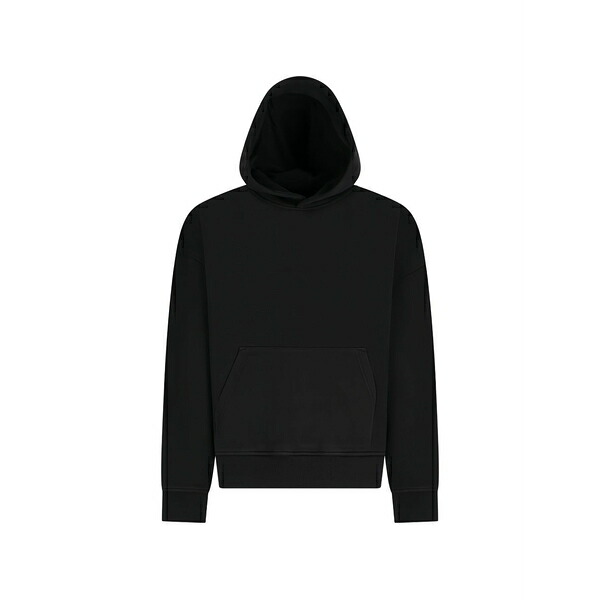 パーム・エンジェルス メンズ パーカー・スウェットシャツ アウター Curved-logo hoodie Black