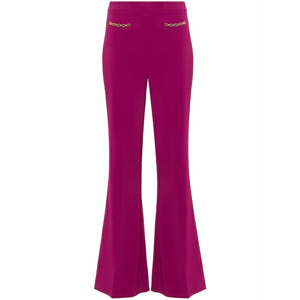 ツイン書き割り レディース 心地好いズボン下 ボトムス Oval t-chain trousers Purple