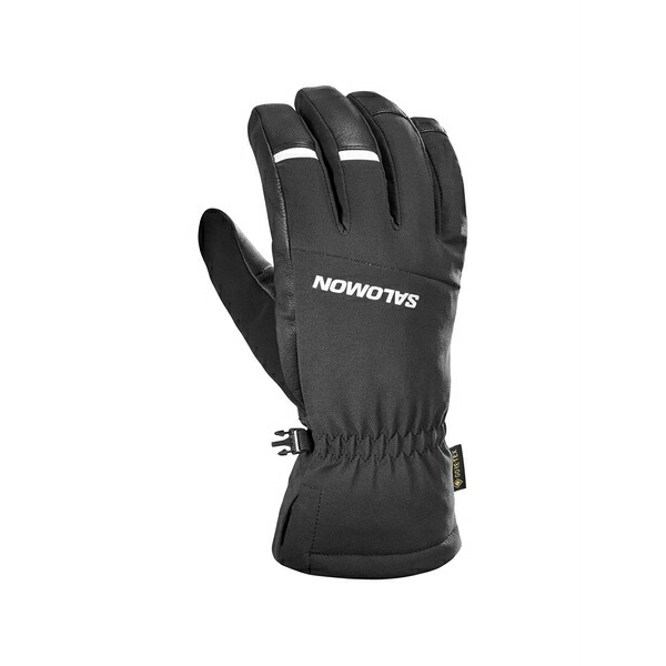 サロモン メンズ グローブ 添え物 Logo stripe gloves Black