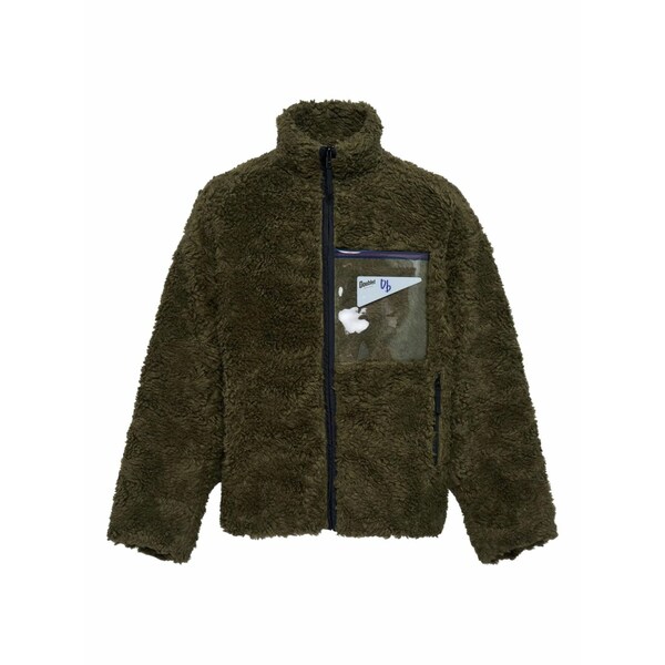 ダブレット メンズ 上衣＆上衣 アウター Zip-up fleece jacket Green