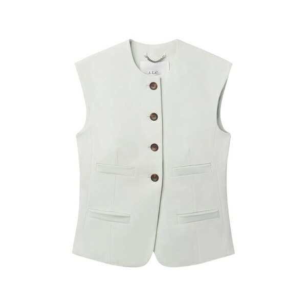 エーエルシー レディース カットソー トップス Georgie button-up vest Green