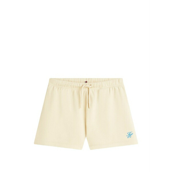トミー ヒルフィガー レディース 心地よいズボン下 ボトムス Drawstring-waist logo-detail shorts Neutrals