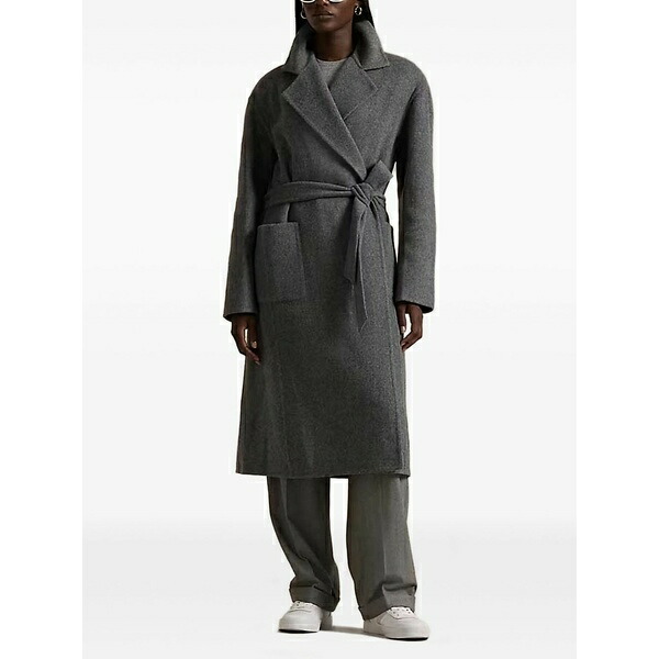 ラルフローレン レディース 厚地の外套 アウター Wool coat Grey