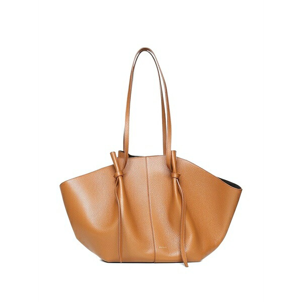 ユゼフィ レディース ショルダーバッグ 御徒面子 Large mochi pebble-grain shoulder bag Brown