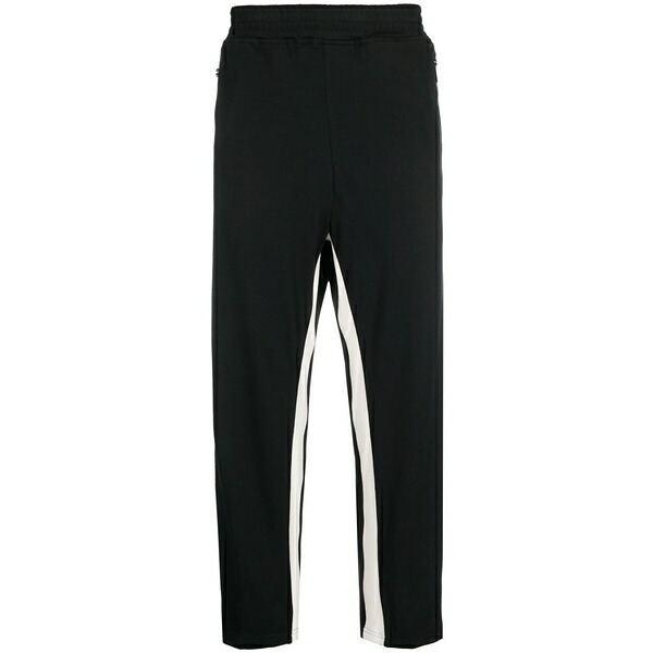ニールバレット メンズ 心地よいズボン下 ボトムス Cropped cotton track pants Black