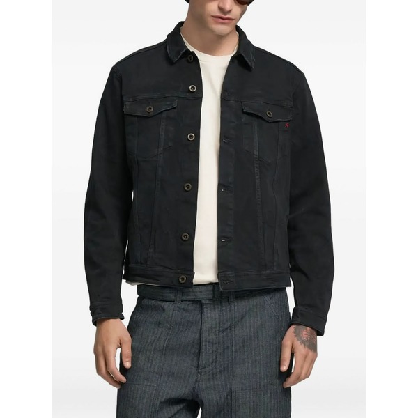 リプレー メンズ プルオーバー トップス Buttoned pocket shirt Black
