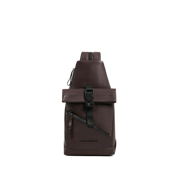 ピークアドロ  メンズ ショルダーバッグ 御徒面子 Convertible-backpack sling bag Brown