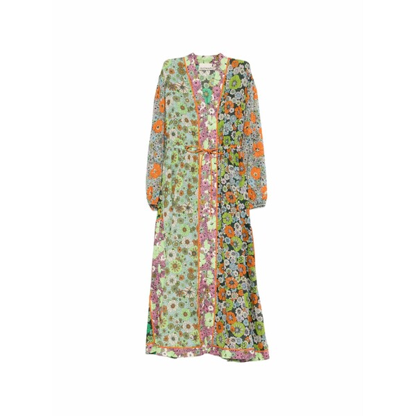 アレメ レディース 衣裳 トップス Floral print belted dress Green