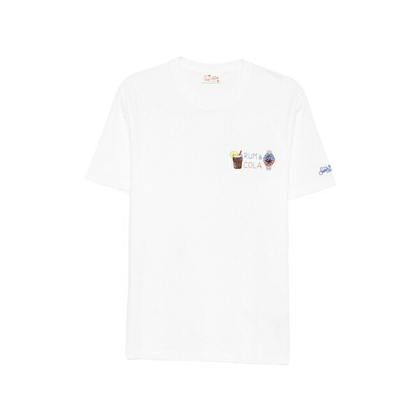 エムシーツーセイントバース メンズ ティーシャツ トップス Embroidered crew-neck t-shirt White